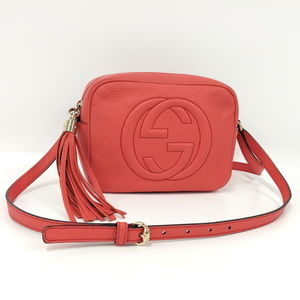 Gucci Soho Small Disco Bag Leather Red